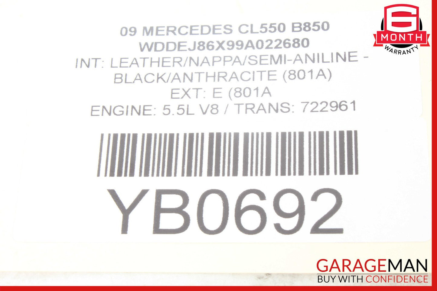 07-14 Mercedes W221 S400 S63 CL65 AMG CL550 Rear View Backup Back Up Camera OEM