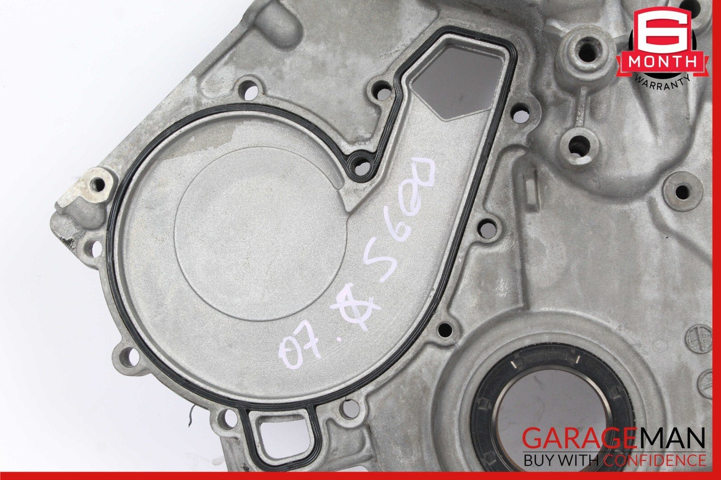 01-14 Mercedes W220 S600 CL600 V12 Engine Timing Chain Case Cover 1370150002 OEM