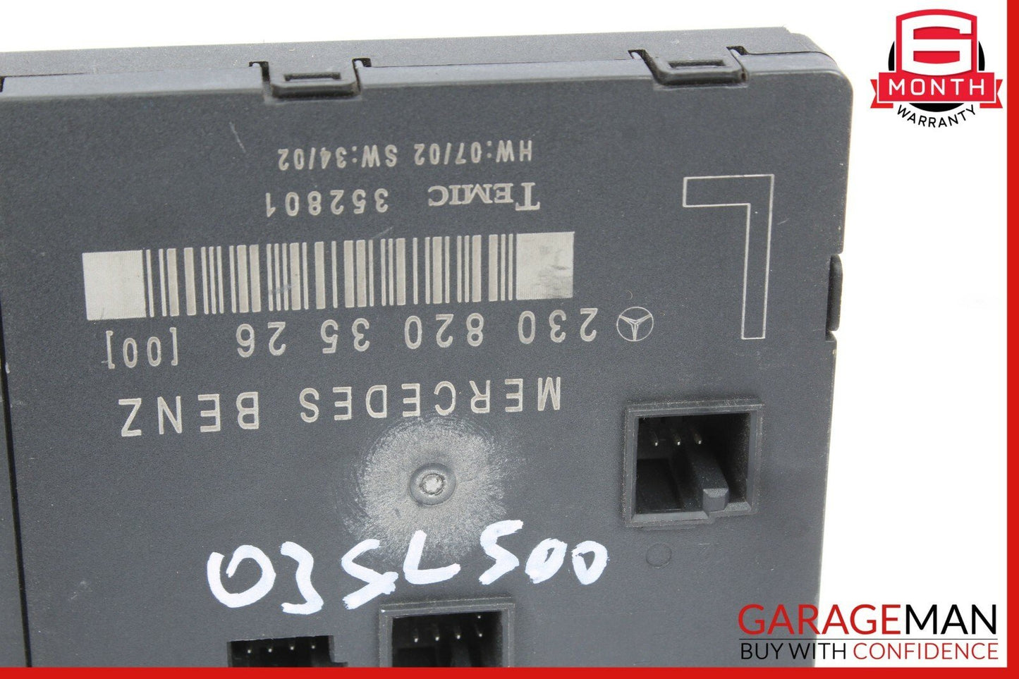 03-12 Mercedes R230 SL500 SL550 SL600 Front Left Side Door Control Module Unit