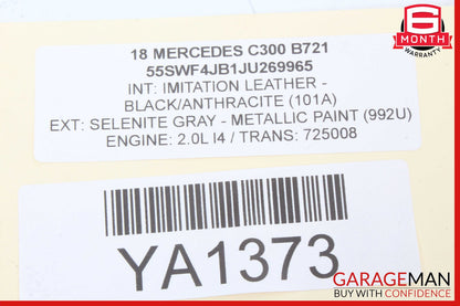 15-19 Mercedes W205 C300 GLC300 TCU TCM Transmission Control Module Unit