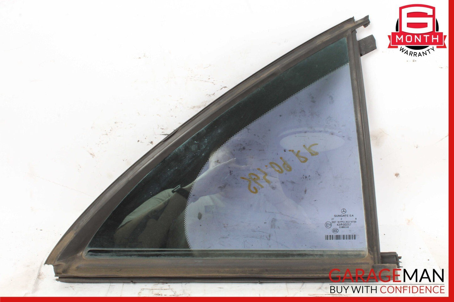 07-13 Mercedes W221 S63 AMG S550 Rear Right Side Door Window Quarter Glass OEM