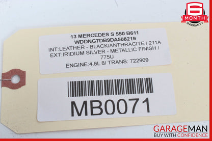 10-13 Mercedes W221 S550 S400 Right Side Rear View Door Mirror Glass OEM