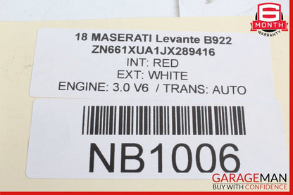 17-20 Maserati Levante M161 Ghibli M157 3.0L Ignition Control Module ECU OEM