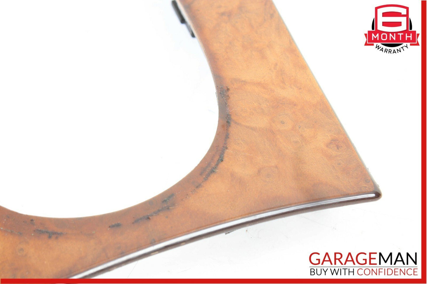 00-02 Mercedes W220 S600 Front Center Console Gear Shifter Trim Panel Cover Wood