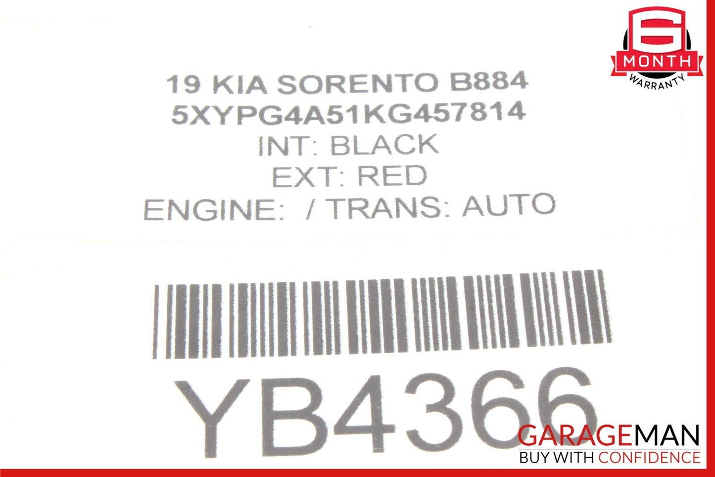 19-20 Kia Sorento Ignition Coil 27300-2GGA0 OEM