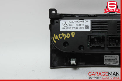 12-14 Mercedes W204 C300 C63 AMG AC A/C Heater Climate Control 2049006808 OEM