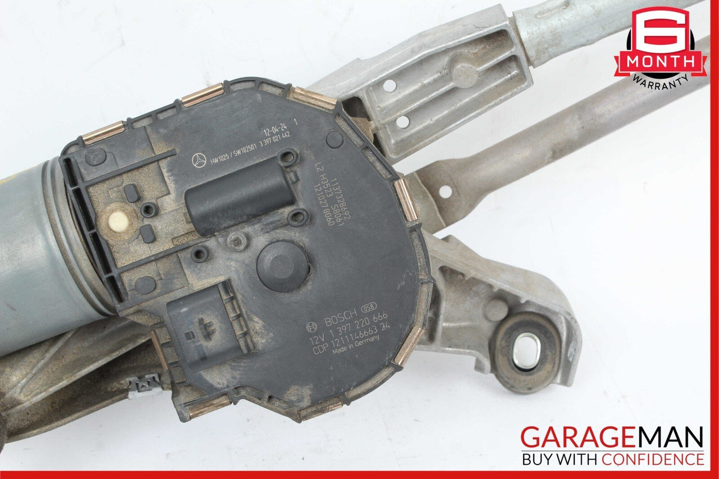 10-16 Mercedes W212 E350 E400 Front Windshield Window Linkage Wiper Motor Assy