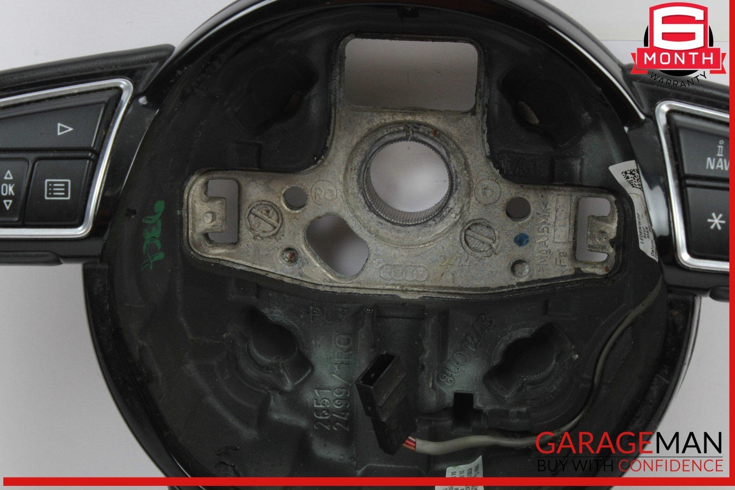 15-18 Audi Q3 Front Left Driver Side Steering Wheel Black 4L0419689A OEM