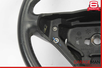 05-07 Mercedes R171 SLK350 C230 C280 3 Spoke Steering Wheel 1714600103 Black OEM