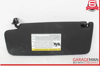 17-20 Audi S3 A3 Front Right Passenger Side Sun Visor Sunvisor Black 8H0010501