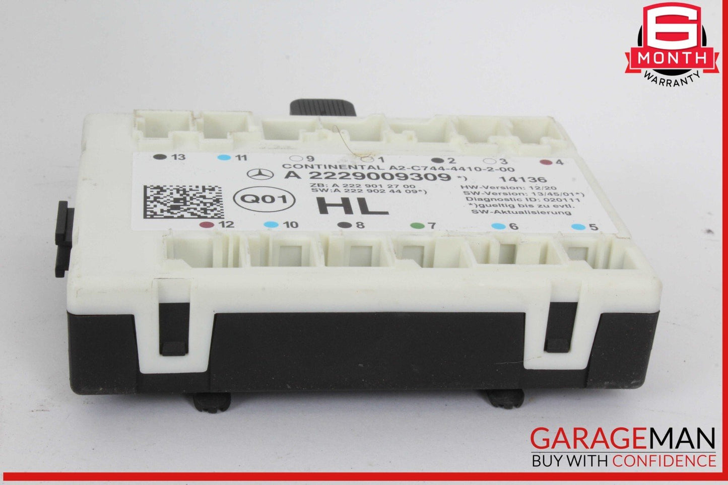 14-17 Mercedes W222 S550 Rear Left Driver Side Door Window Control Module OEM