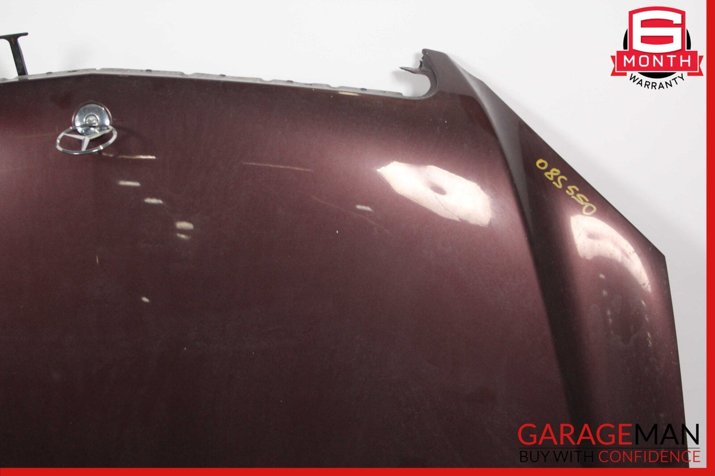 07-13 Mercedes W221 S550 Front Hood Bonnet Cover Panel Air Vent Assy Carneol Red