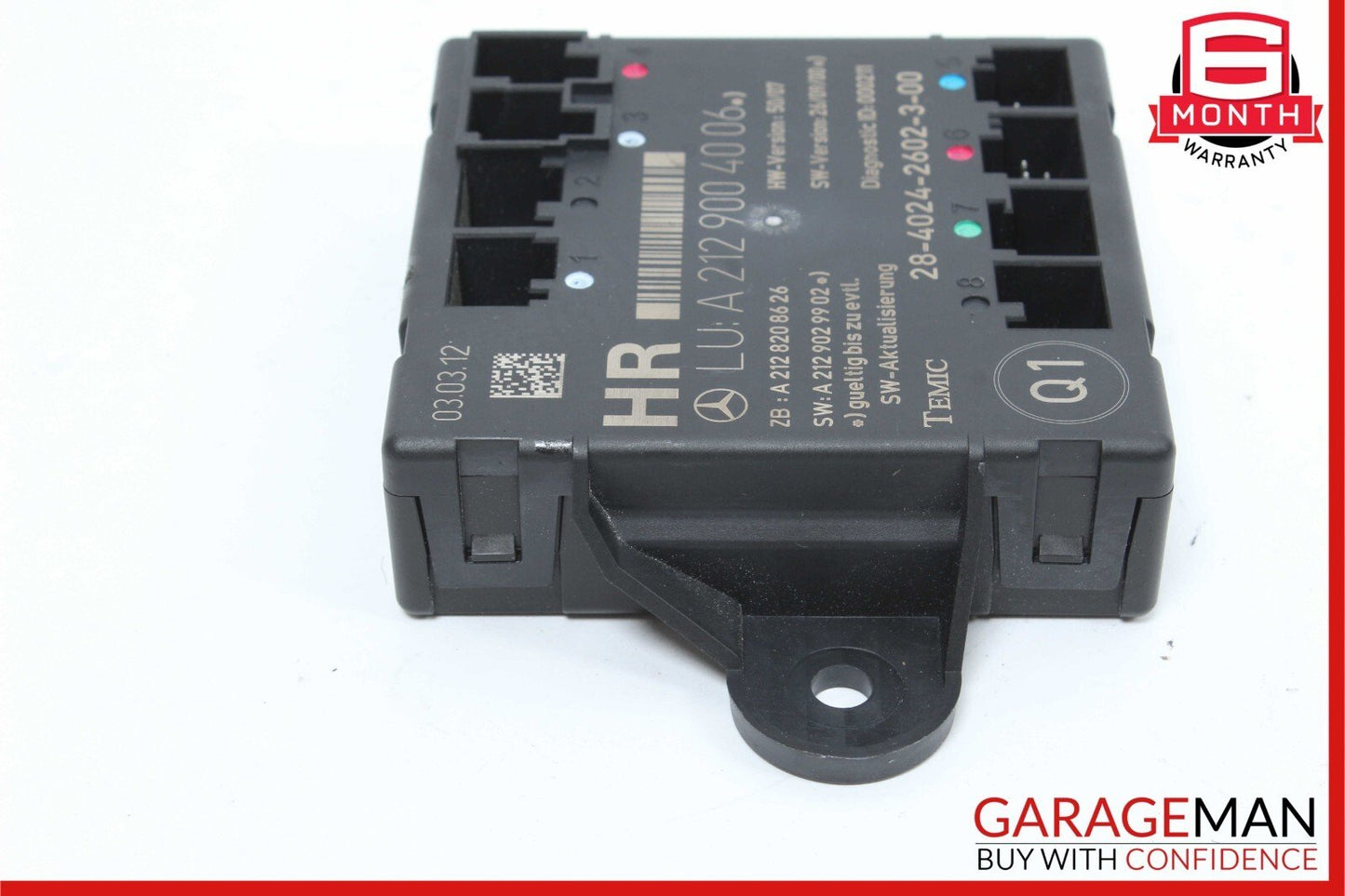 08-18 Mercedes X204 GLK350 C250 Rear Right Side Door Control Module Unit OEM