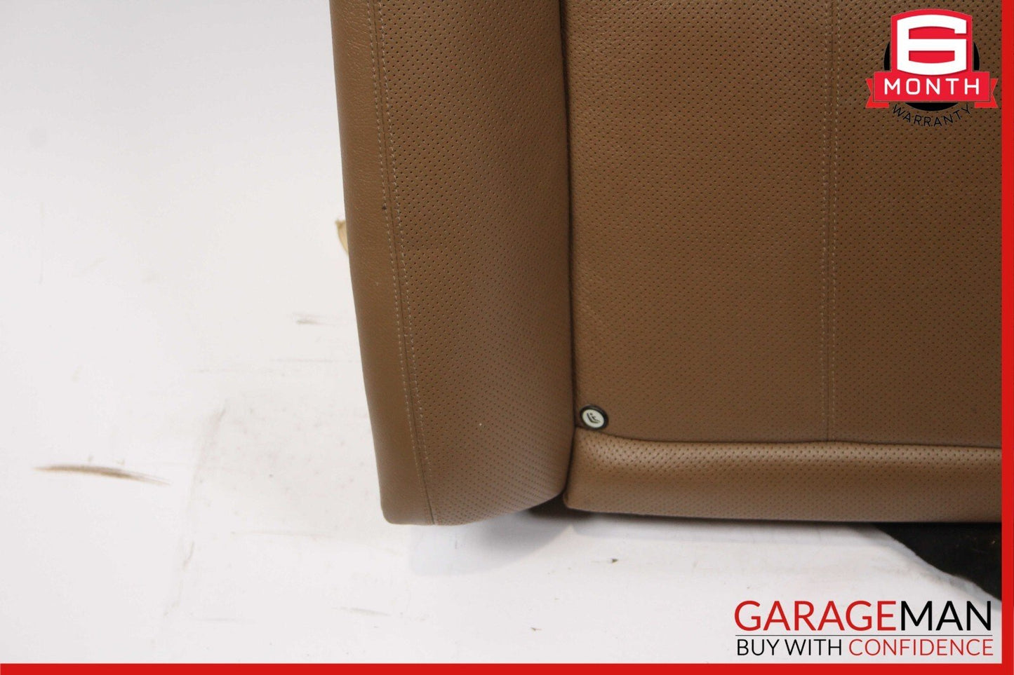 07-09 Mercedes W221 S550 Rear Left Side Top Upper Seat Cushion Cover Brown