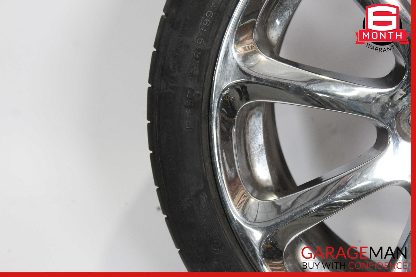 08-10 Maserati Quattroporte Rear Wheel Tire Rim 19" OEM