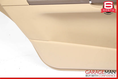 06-10 Mercedes W251 R350 Rear Left Side Complete Interior Door Panel Brown OEM