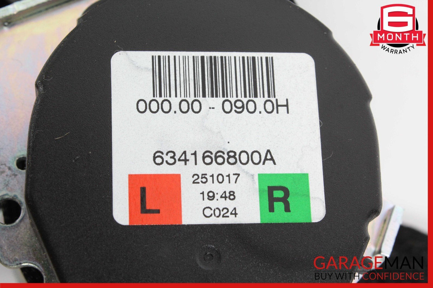 17-20 Maserati Levante S M161 Rear Left or Right Side Seatbelt Black OEM