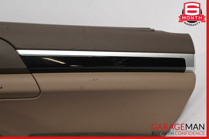 11-17 Porsche Cayenne 958 Rear Right Side Interior Door Panel Assembly Brown OEM