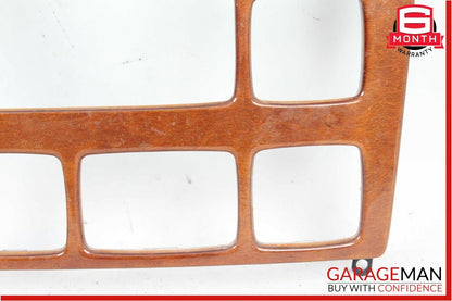 00-02 Mercedes W220 S600 S430 Radio Dash Wood Trim Bezel Panel Cover Wood OEM