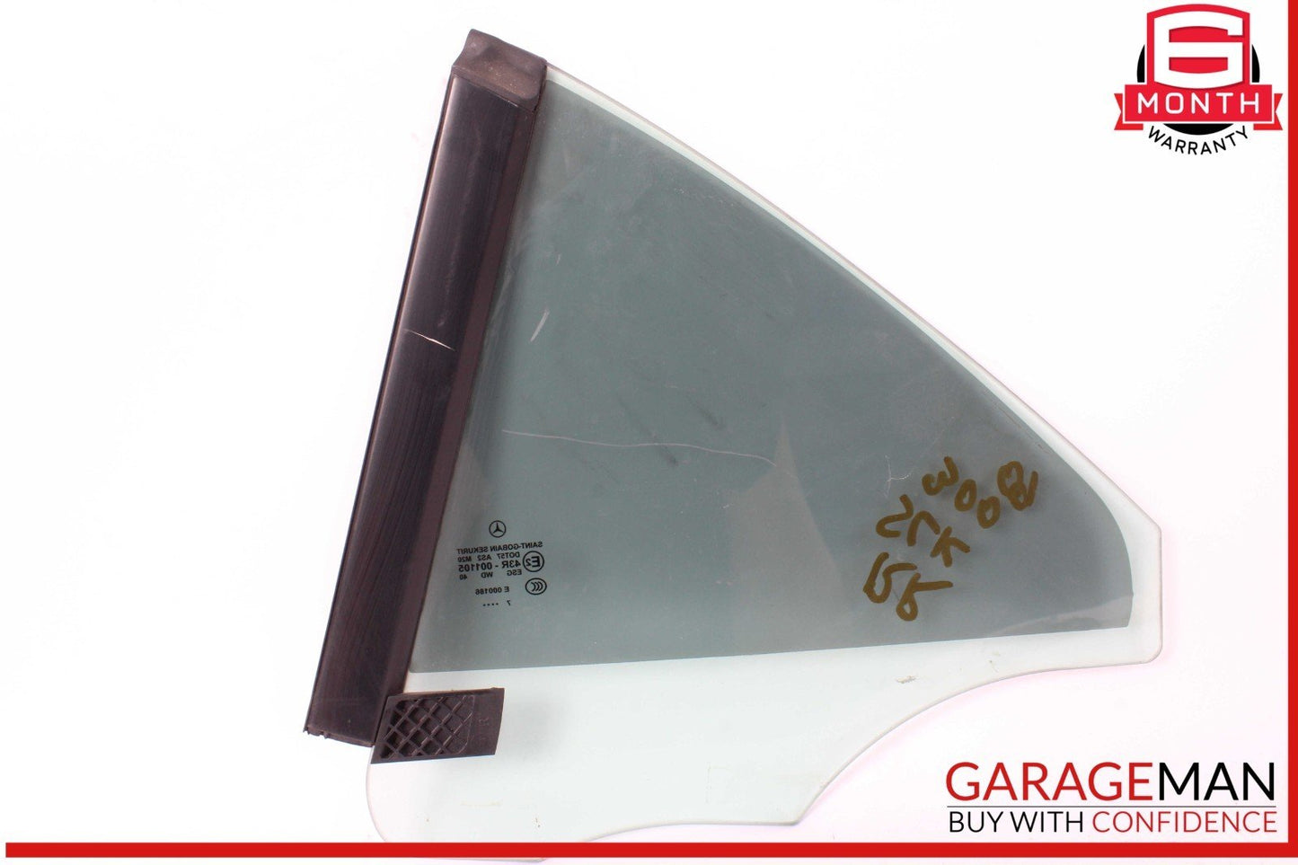 05-11 Mercedes R171 SLK300 SLK280 Rear Right Side Quarter Window Glass OEM
