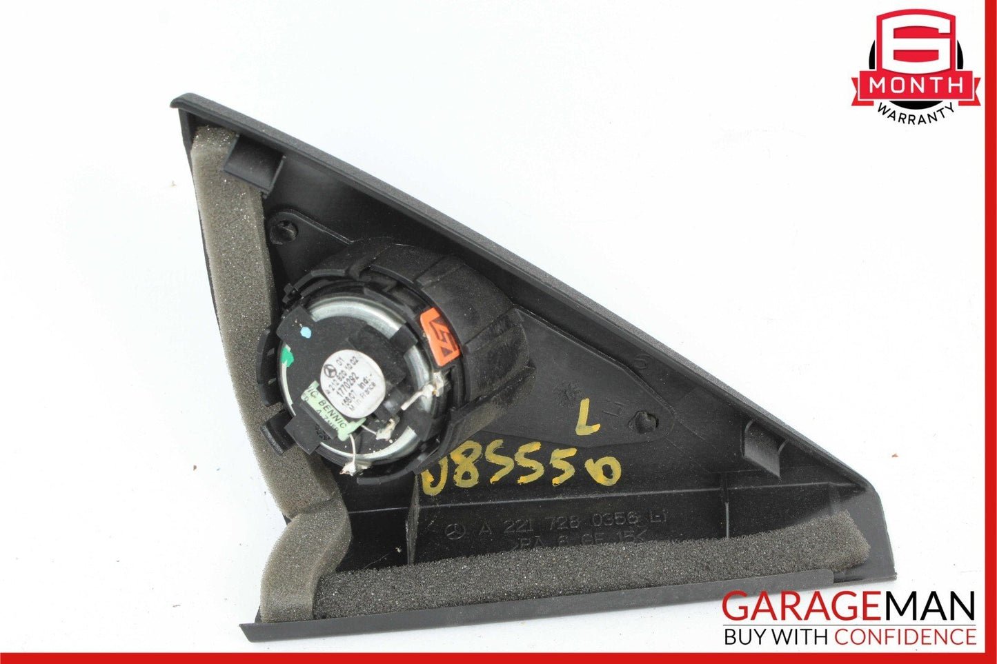 07-13 Mercedes W221 S350 S550 S63 Front Left Door Tweeter Speaker Cover Black