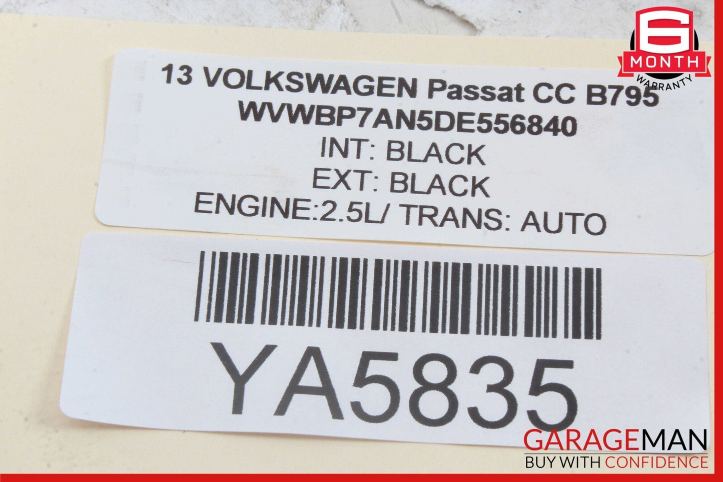 09-17 Volkswagen CC Rear Left Driver Side Door Lock Latch 05B-5N0839015H OEM