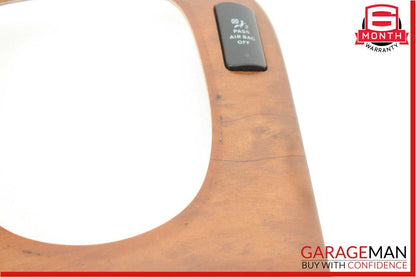 03-06 Mercedes W220 S430 S500 Center Console Shifter Bezel Trim Wood OEM