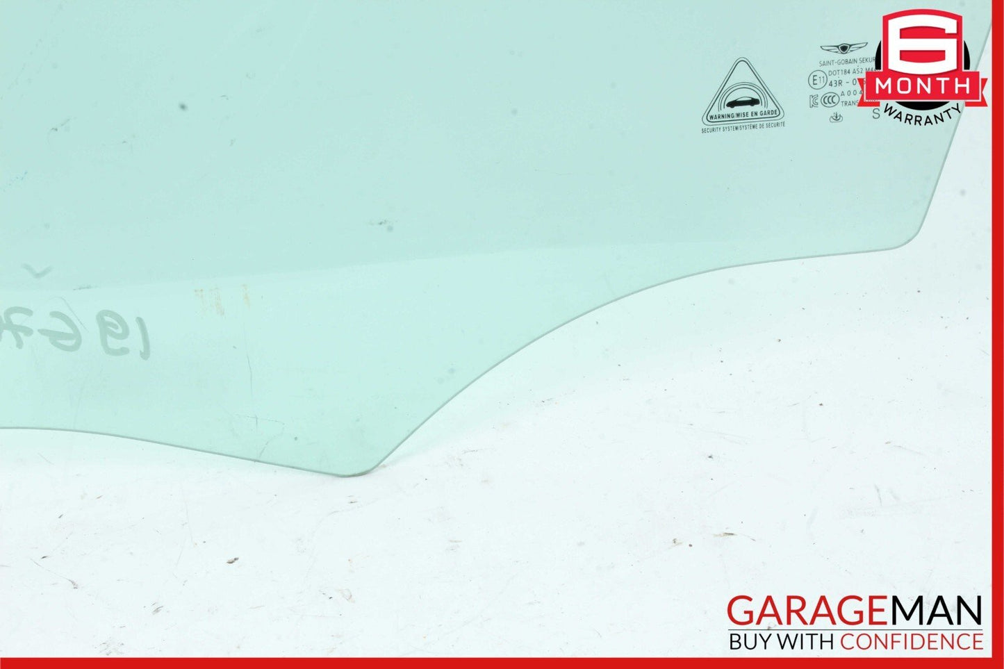 19-22 Genesis G70 Front Left Driver Side Door Window Glass OEM