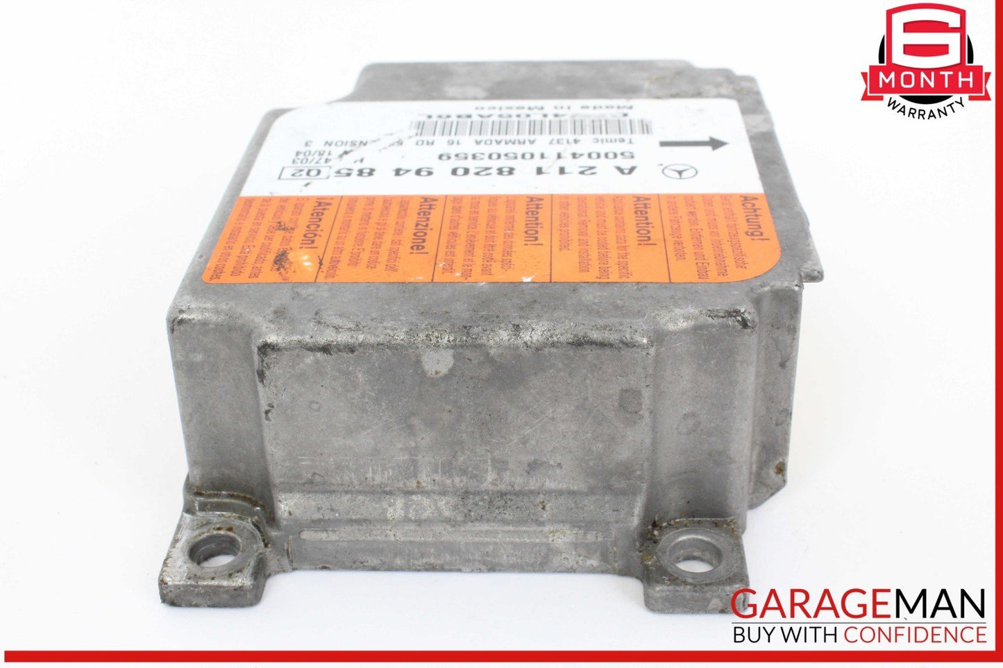 03-11 Mercedes W219 CLS500 Airbag Air Bag SRS Control Module 2118209485 OEM