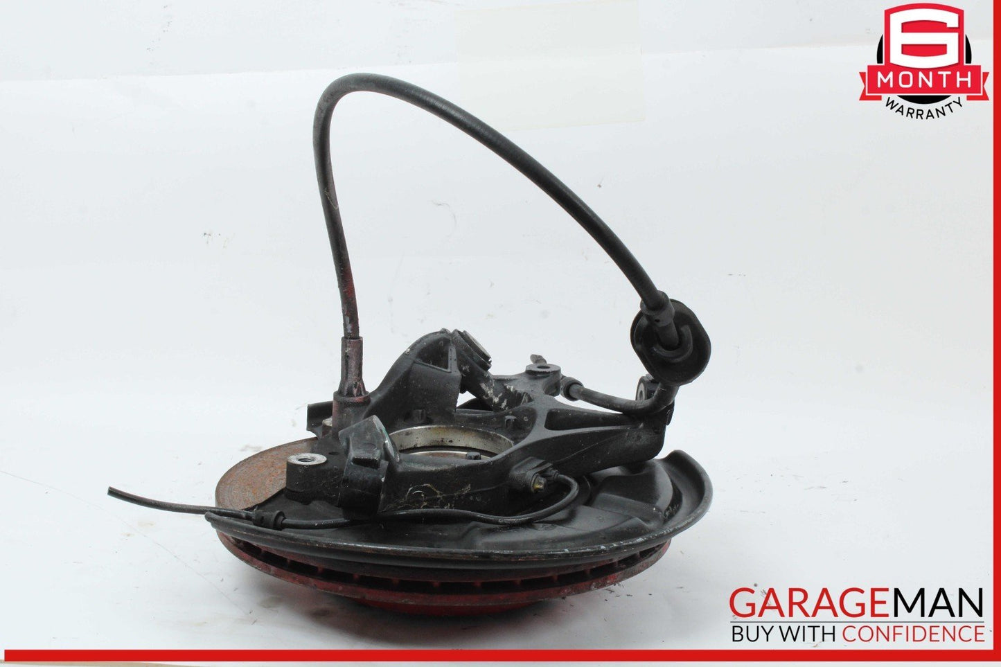 03-12 Mercedes R230 SL500 Rear Left Side Spindle Knuckle Hub w/ Rotor Disc OEM