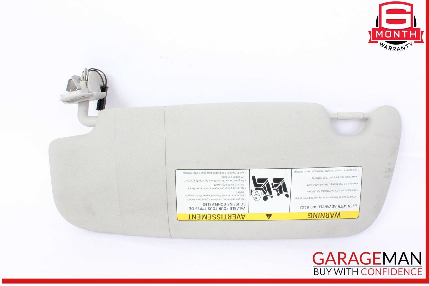 14-24 Mini Cooper Front Right Passenger Side Sunvisor Sun Visor Gray 7382108 OEM
