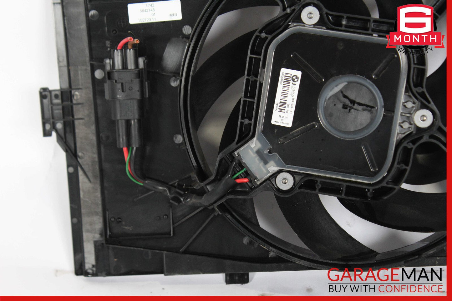 14-21 BMW i3 I01 Hybrid Radiator Cooling Fan Motor Shroud 8641948 OEM