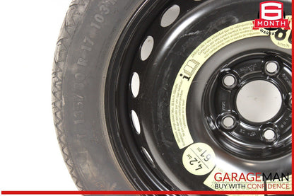 10-17 Mercedes W207 E400 C250 Coupe Donut Spare Tire Wheel Rim 135 80 17" OEM