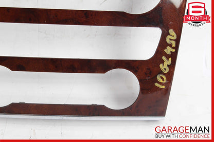 06-12 Mercedes X164 GL450 ML500 Center Console Control Trim Bezel Cover Wood
