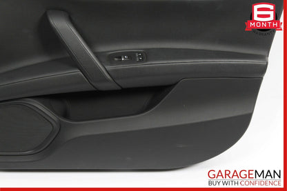 14-17 Maserati Ghibli Front Right Side Complete Interior Door Panel Black