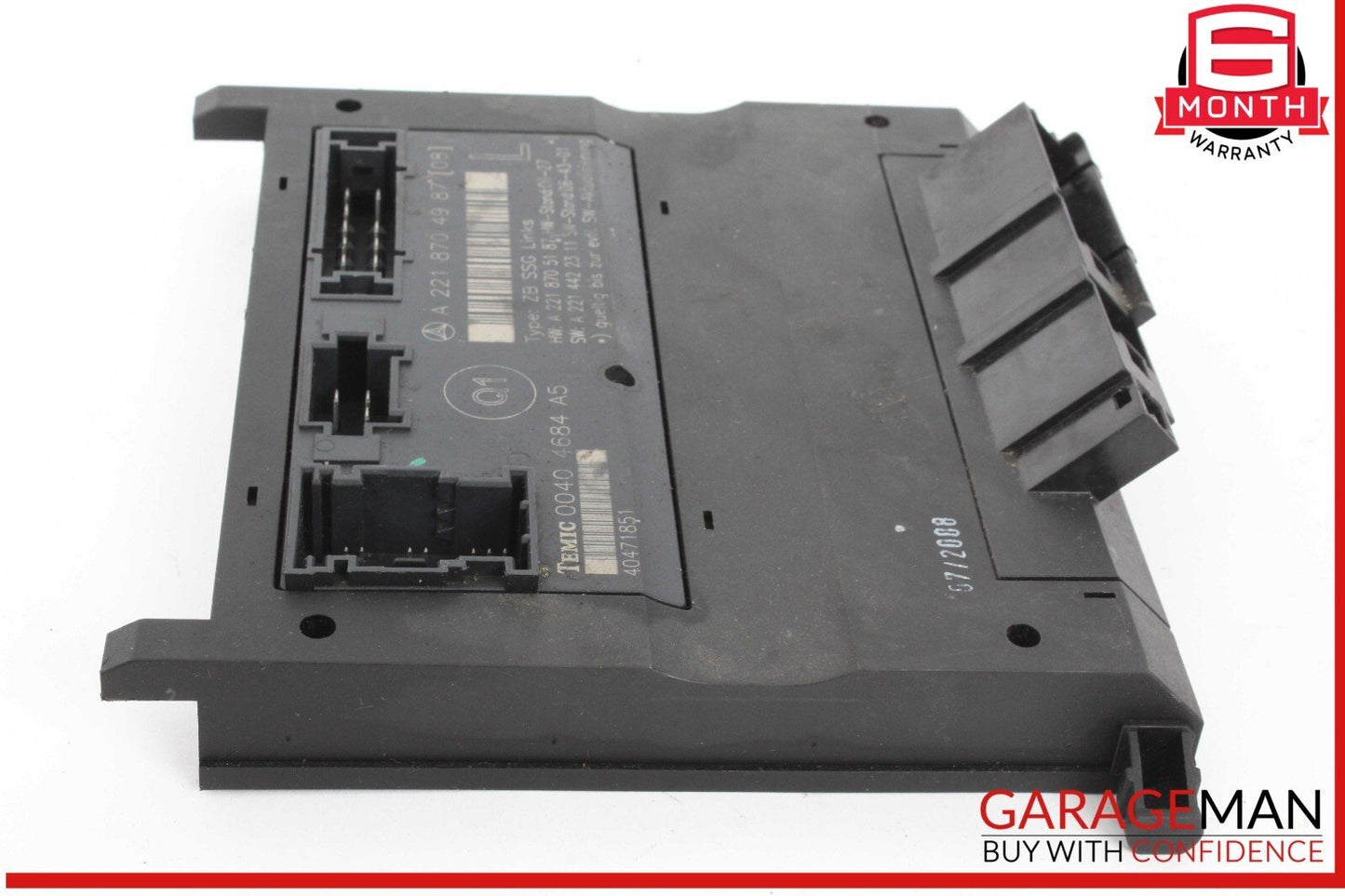 07-13 Mercedes W221 S550 S63 AMG Front Left Driver Side Under Seat Control Unit