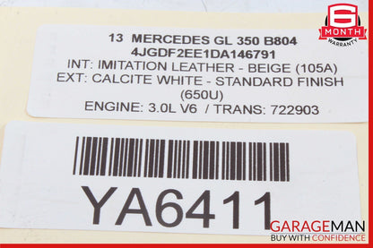 13-19 Mercedes X166 GL350 3rd Row Right Seat Folding Power Switch Button OEM