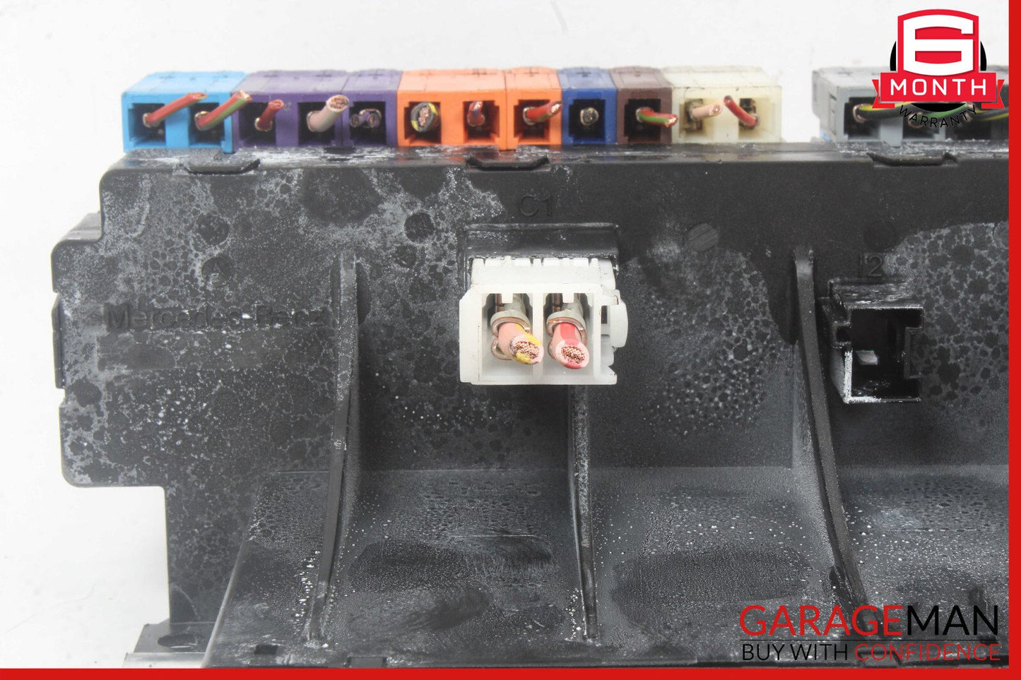 03-12 Mercedes R230 SL500 Front Left SAM Fuse Box Signal Acquisition Assembly