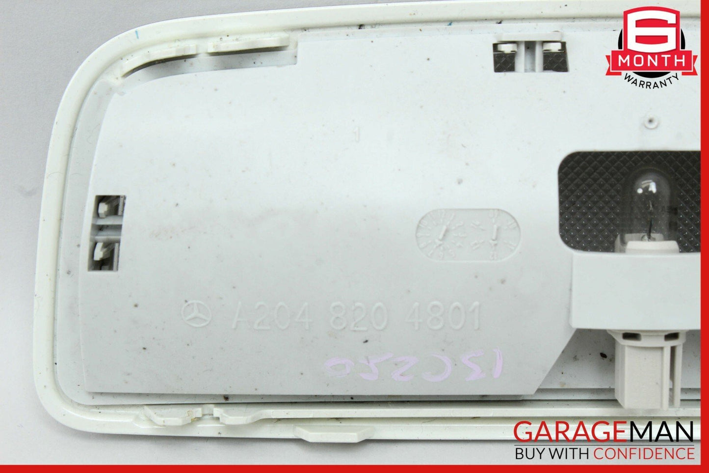 08-17 Mercedes C250 E350 GLK350 Rear Overhead Dome Light Lamp Assembly Grey
