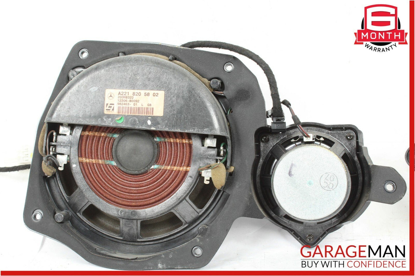 07-09 Mercedes W221 S550 Front Right & Left Side Door Sound Speaker Speakers Set