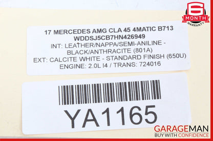 14-18 Mercedes W117 CLA250 Front Center AC A/C Air Vent Nozzle Trim Grill OEM