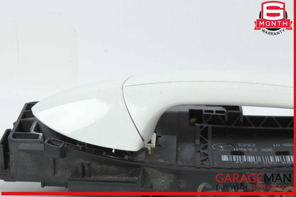 08-15 Mercedes X204 GLK350 Rear Left Driver Side Exterior Door Handle White OEM