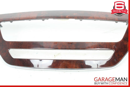 07-09 Mercedes W221 S550 Front Dashboard Trim Panel Cover Bezel Wood OEM