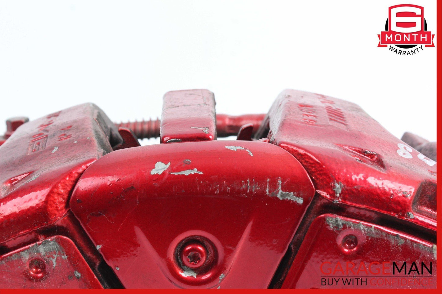08-14 Mercedes W221 S63 CL63 AMG Front Left Driver Side Brake Caliper Red