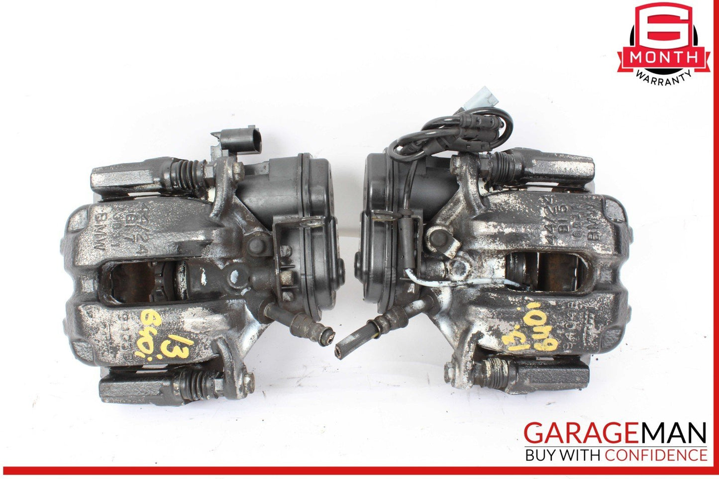 12-18 BMW 640i 650i Rear Right and Rear Left Side Brake Caliper Calipers Set OEM