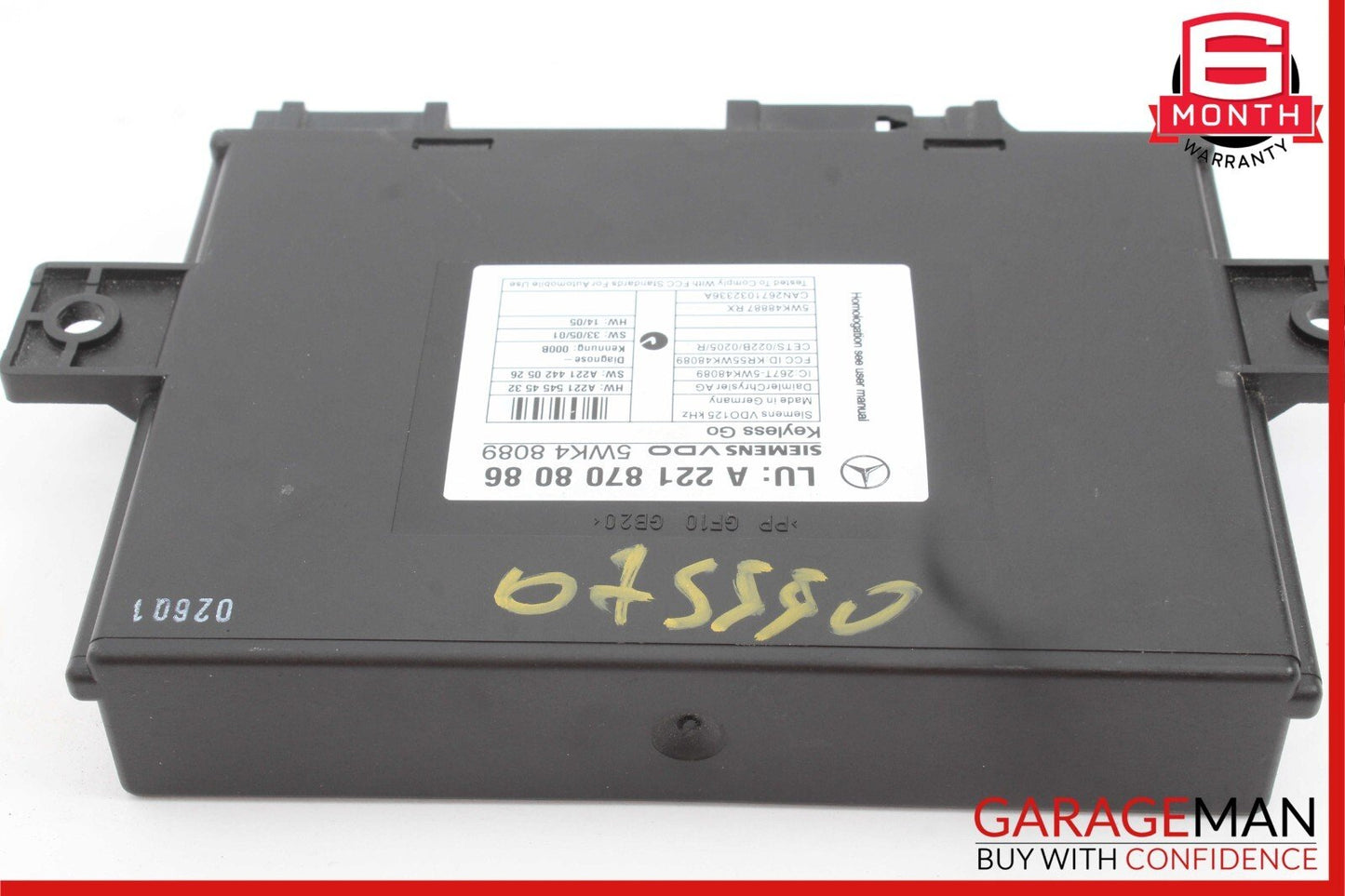 07-09 Mercedes W221 S550 S63 AMG Door Keyless Go Control Module 2218708086 OEM