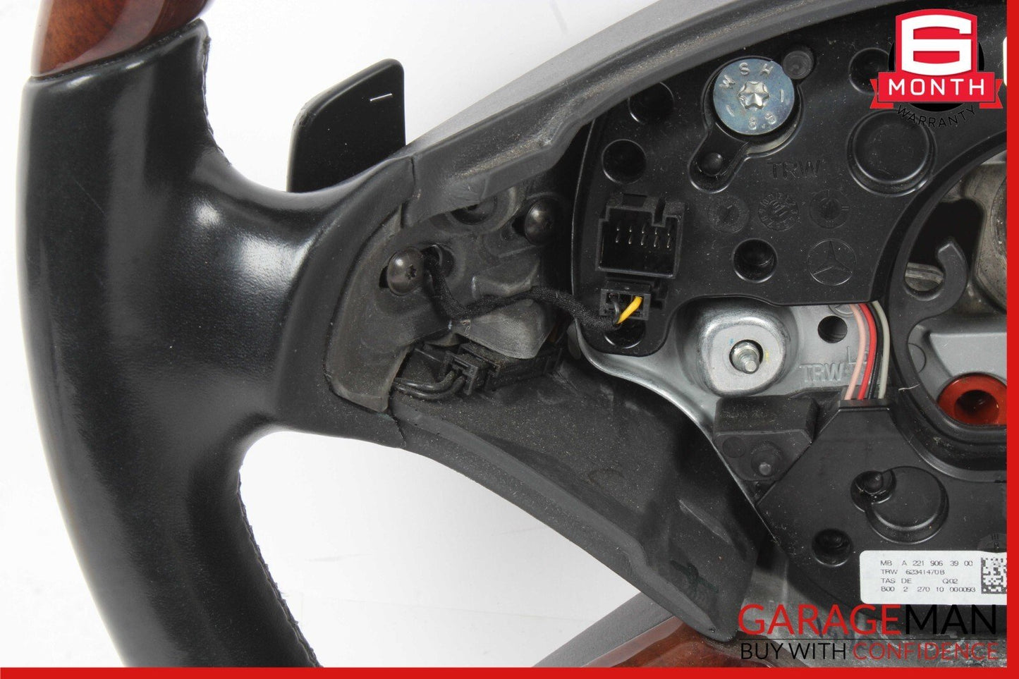 10-14 Mercedes W221 S400 S550 CL550 Steering Wheel w/ Paddle Shifters Black OEM