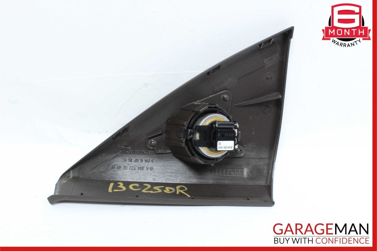 08-14 Mercedes W204 C300 Sedan Front Right Side Door Tweeter Speaker Trim Beige