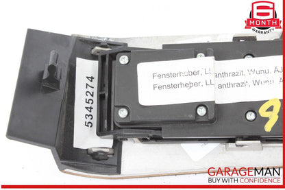 03-06 Mercedes W220 S55 AMG Left Driver Side Master Window Switch Trim Wood