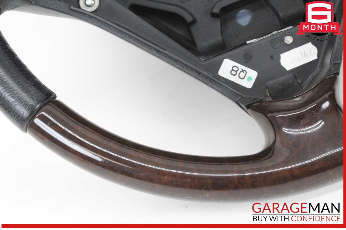 05-08 Mercedes R171 SLK280 Front Left Driver Side Steering Wheel Wood Black OEM